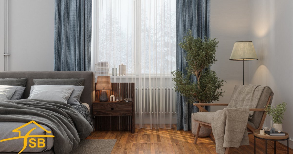 Pastel shades for a soft, calming vibe Bedroom Curtain Designs